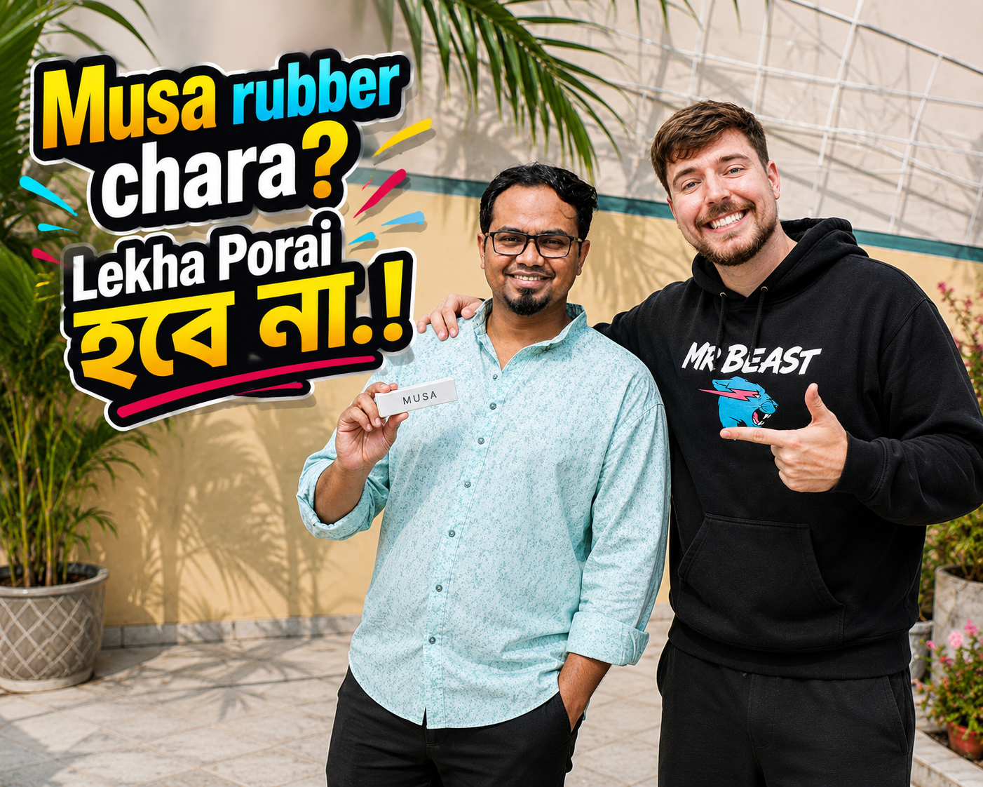 Musa Eraser Luxury Shot with Man